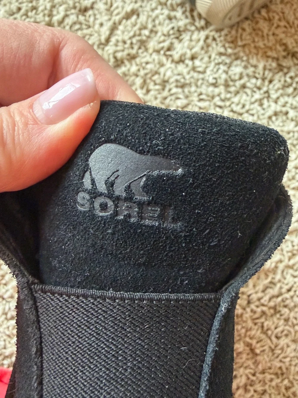 Sorel Out N About Women’s Size 11 Black Suede Wedge Pull On Boots Urban